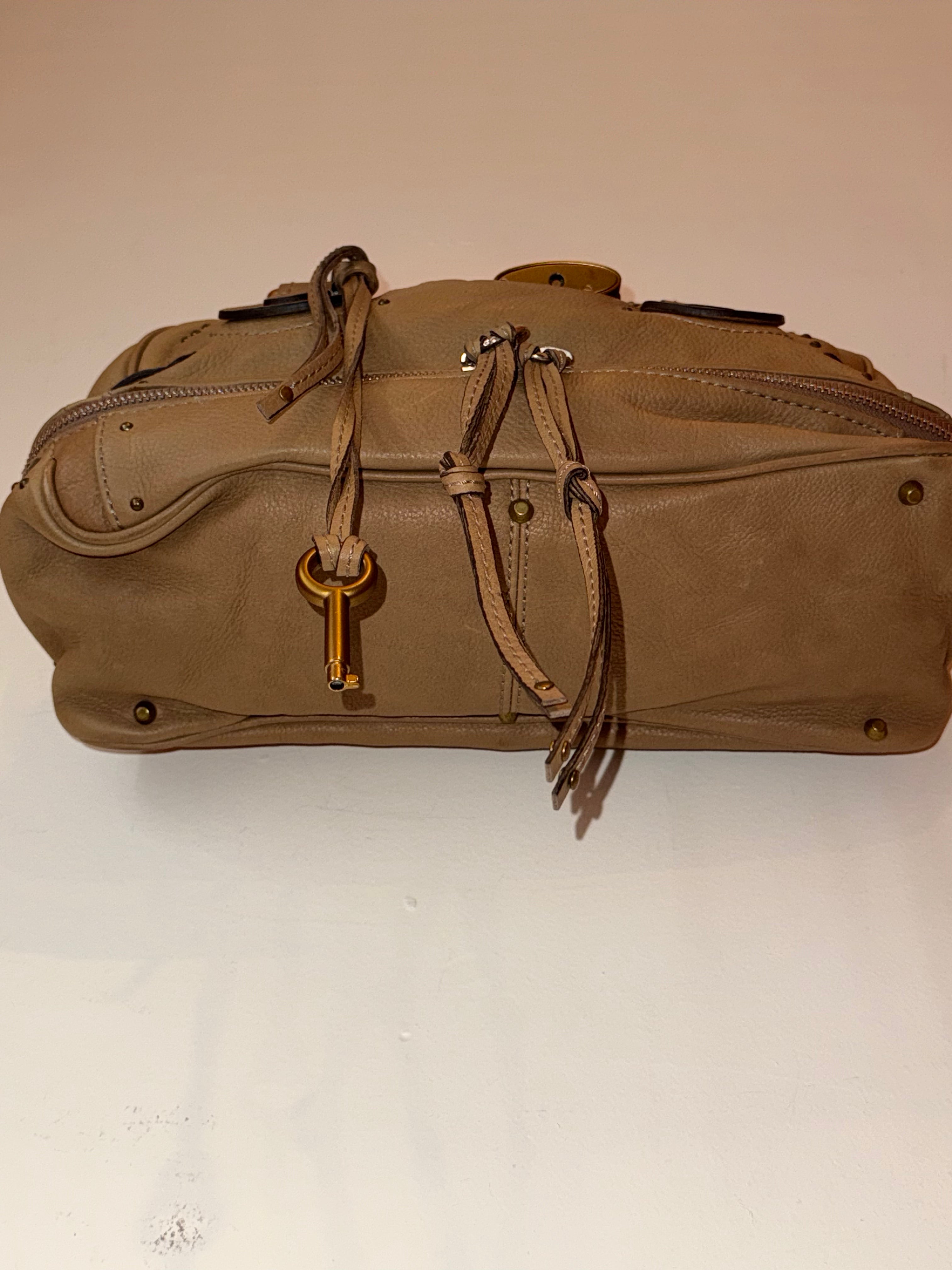 Chloè Paddington beige/ brown double zipper