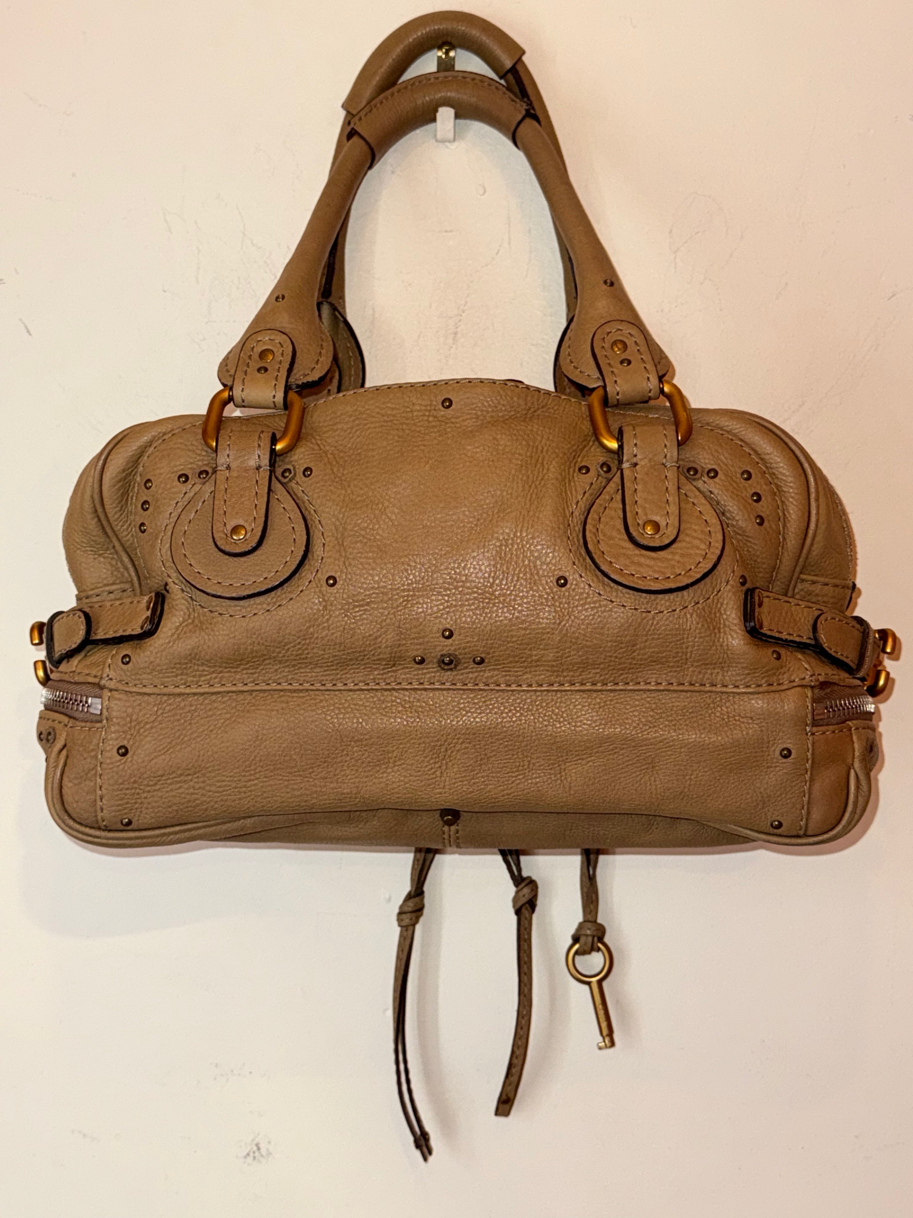 Chloè Paddington beige/ brown double zipper