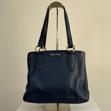 MIU MIU Navy Calfskin Shoulder Bag