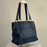 MIU MIU Navy Calfskin Shoulder Bag