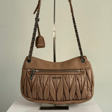 MIU MIU Leather Metalesse Crossbody Bag