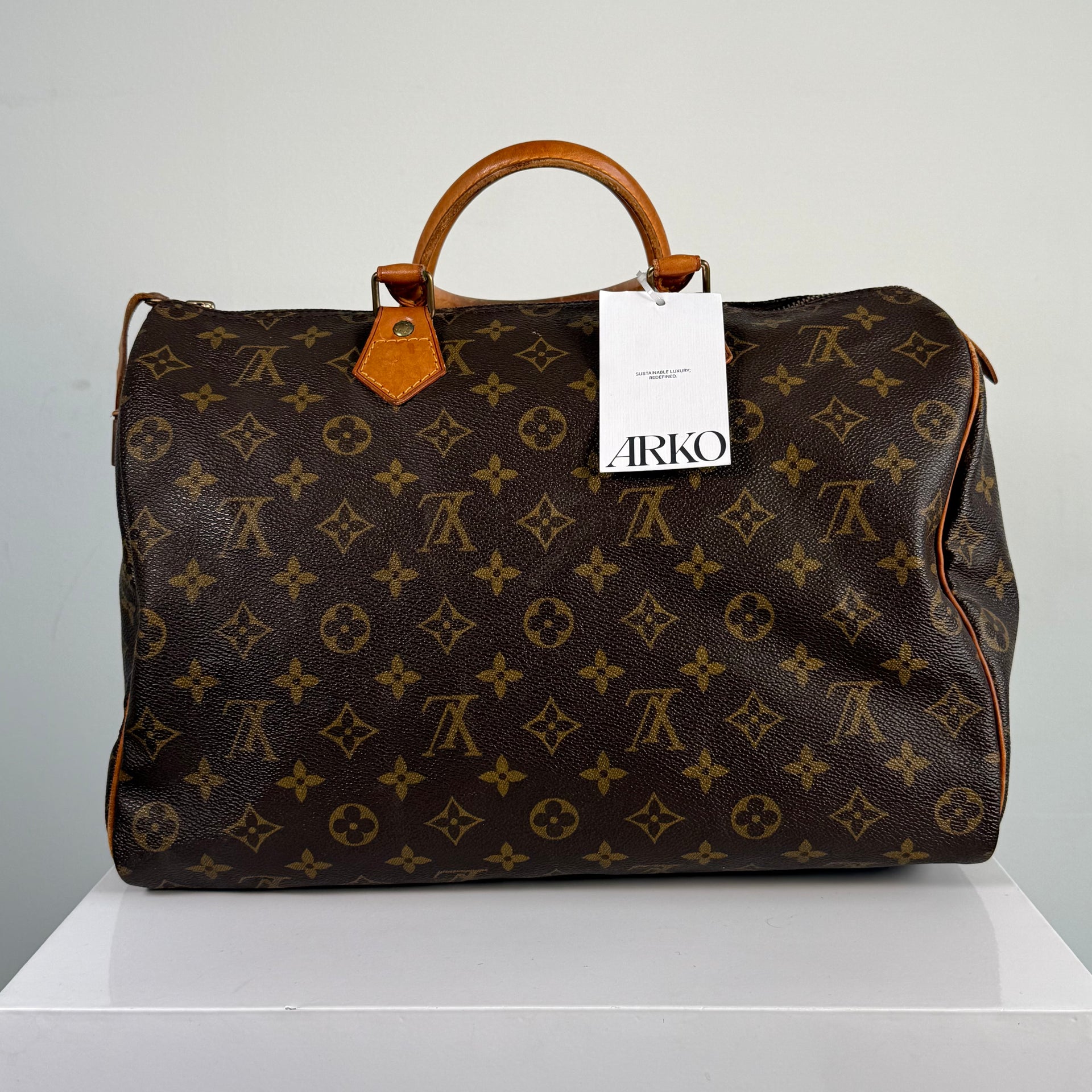 Louis Vuitton スピーディ40 LOUIS VUITTON Speedy 40 Monogram Multicolor Satchel Bag Black