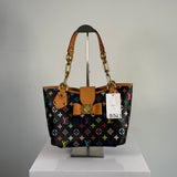Louis Vuitton Black Monogram Muticolor Annie MM Tote Bag