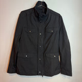 Prada Multi Pocket Utility Military Field Jacket Black