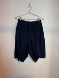 Comme des Garcons Balloon Drop Crotch Wide Leg Shorts Black