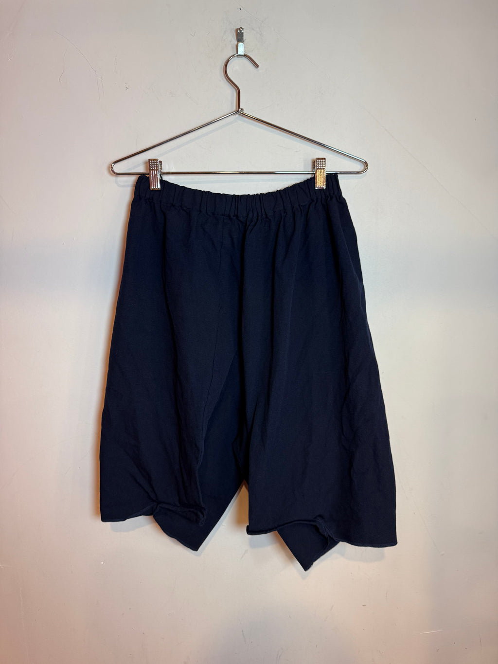 Comme des Garcons Balloon Drop Crotch Wide Leg Shorts Black