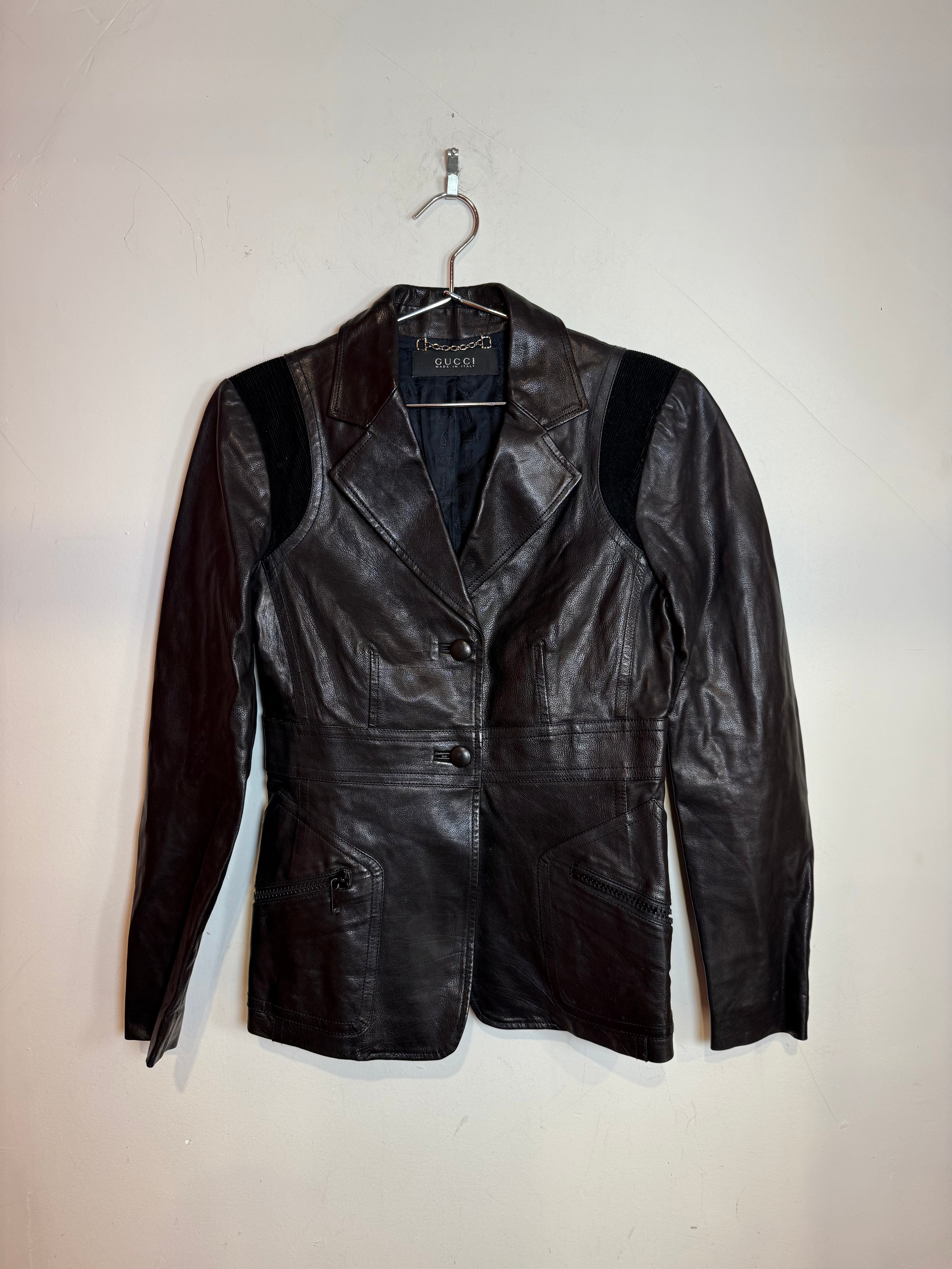 Vintage Gucci by Tom Ford Leather Jacket