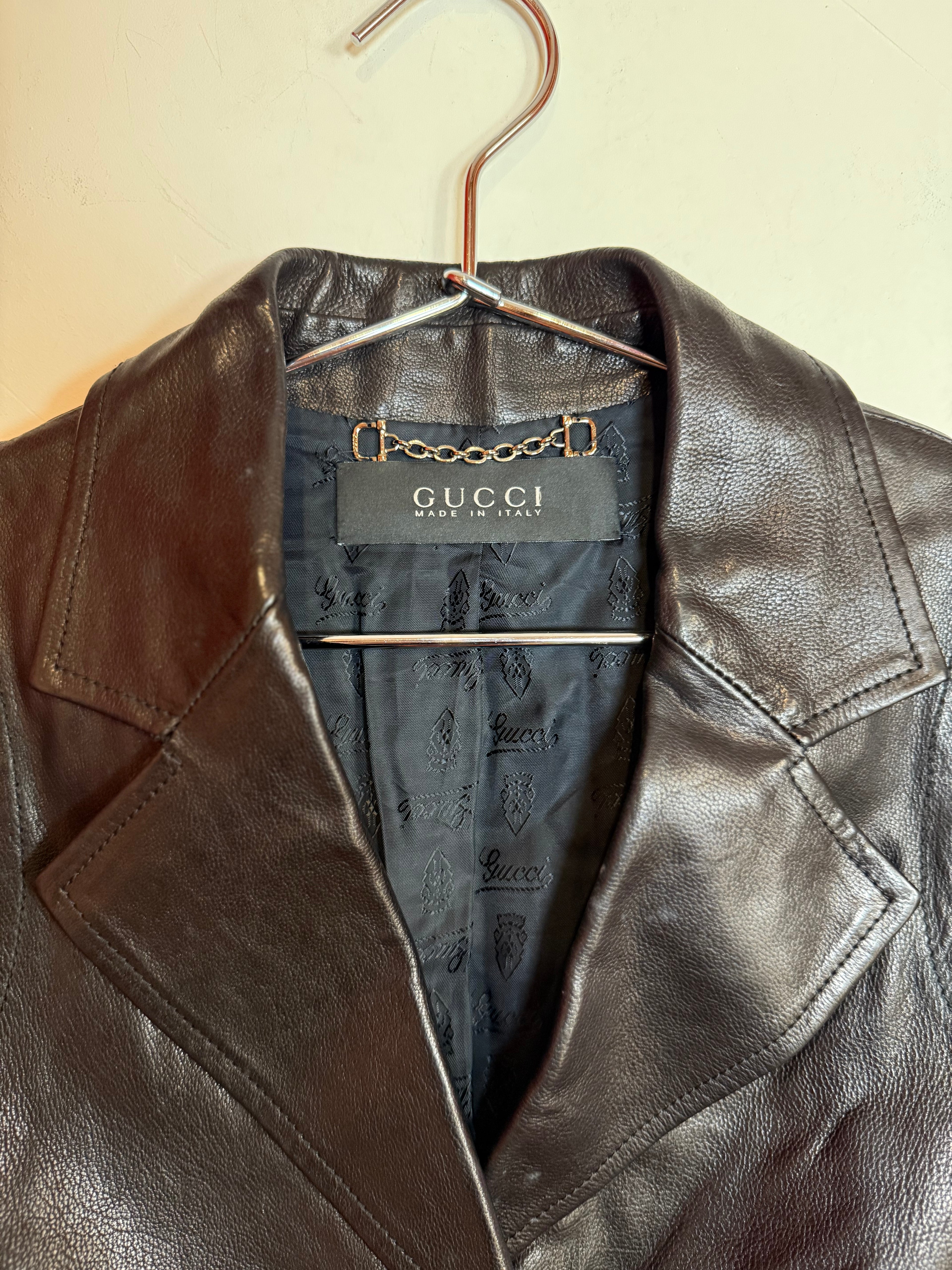 Vintage Gucci by Tom Ford Leather Jacket