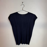Issey Miyake "Pleats Please" Blue Top