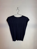 Issey Miyake "Pleats Please" Blue Top