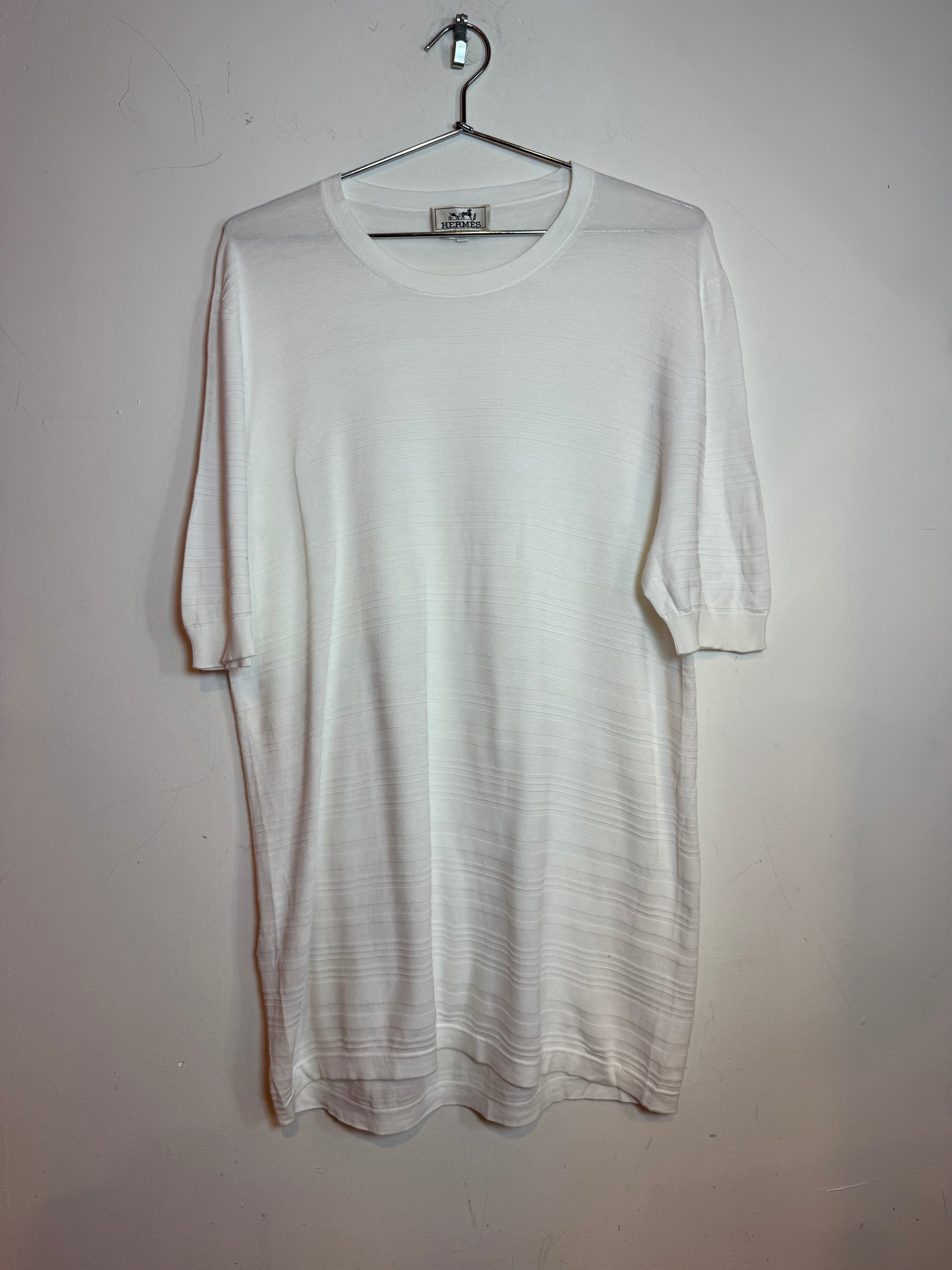 Hermes White Tee Shirt