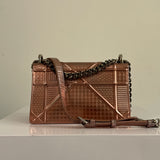 Dior "Diorama" Blush Rose Gold Cannage Bag