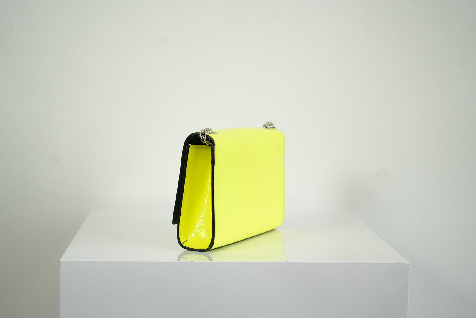 Saint Laurent Neon Yellow Small Kate Cross Body