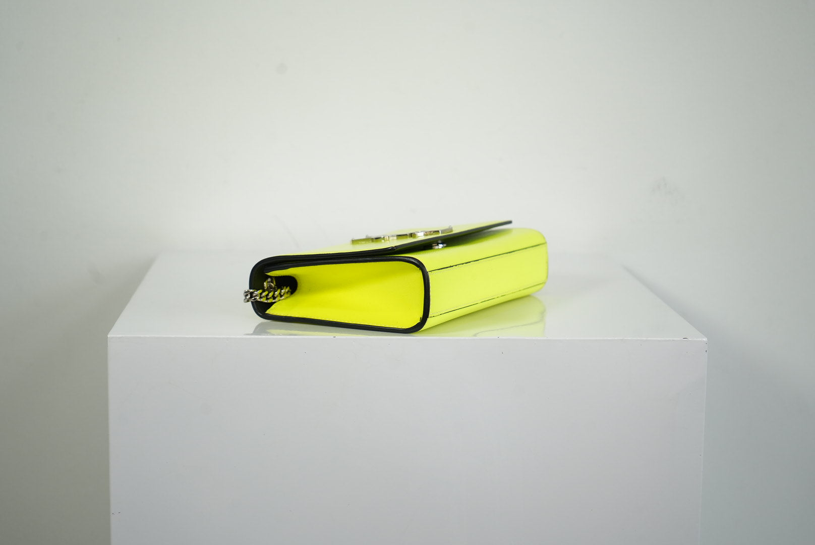 Saint Laurent Neon Yellow Small Kate Cross Body