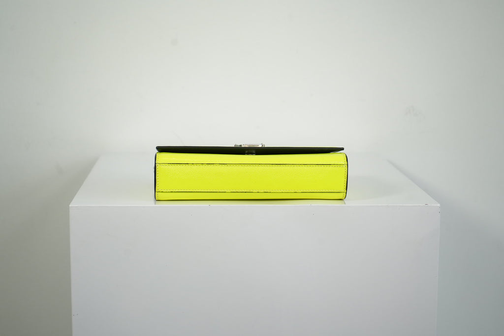 Saint Laurent Neon Yellow Small Kate Cross Body