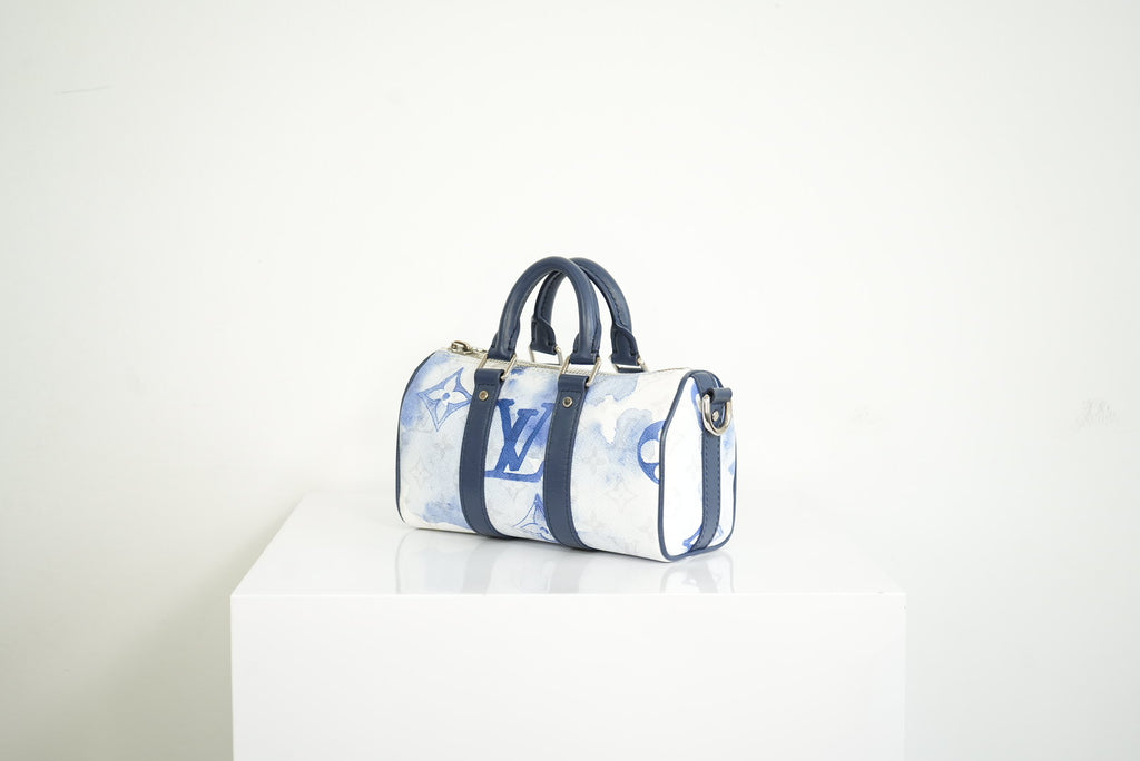 Louis Vuitton Keepall XS Blue watercolor monogram w/strap w/dustbag