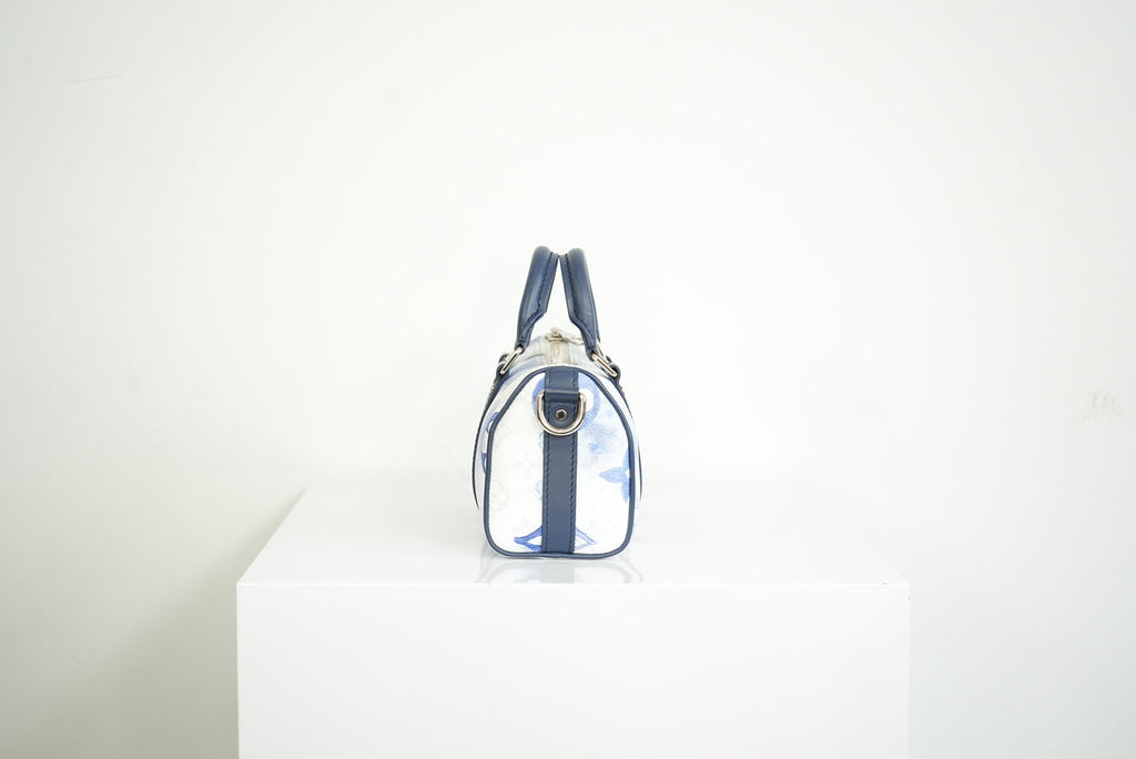 Louis Vuitton Keepall XS Blue watercolor monogram w/strap w/dustbag