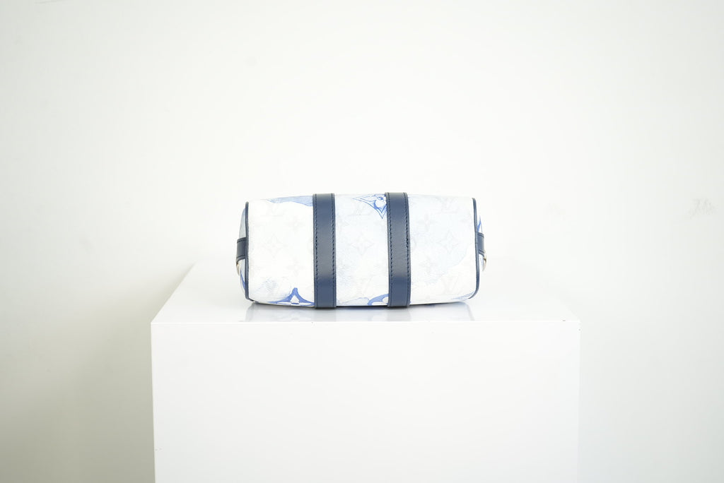 Louis Vuitton Keepall XS Blue watercolor monogram w/strap w/dustbag
