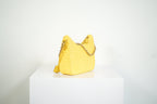 Prada Yellow Raffia Re-Edition 2005 Small Shoulder Bag W/Dust Bag