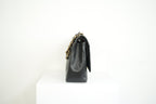 Chanel Black Caviar Leather Maxi Double Flap Bag Full Set