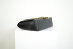 Chanel Black Caviar Leather Maxi Double Flap Bag Full Set
