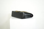 Chanel Black Caviar Leather Maxi Double Flap Bag Full Set