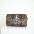 Louis Vuitton 2010 Macassar "Zoom w/Friends City" Keepall w/strap + dustbag