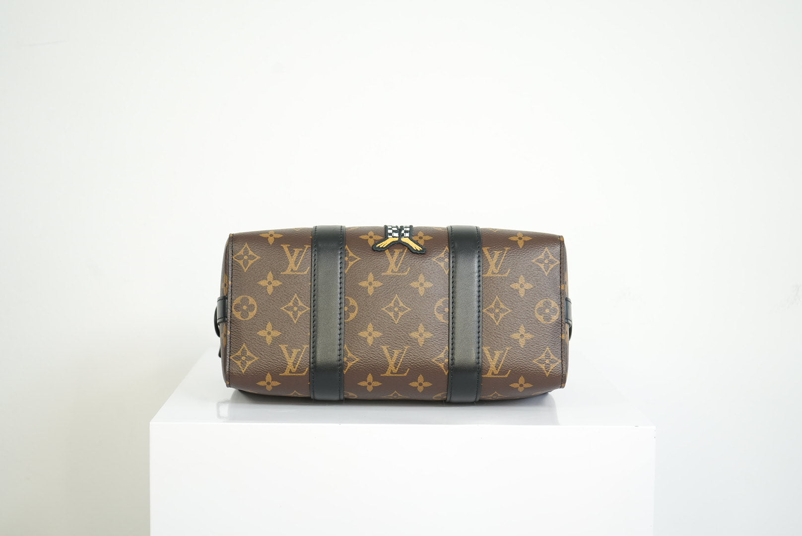 Louis Vuitton 2010 Macassar "Zoom w/Friends City" Keepall w/strap + dustbag