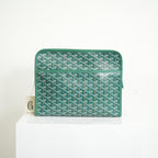 Goyard Green Goyardine Jouvence Toiletry Pouch MM W/Dust Bag