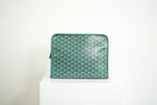 Goyard Green Goyardine Jouvence Toiletry Pouch MM W/Dust Bag