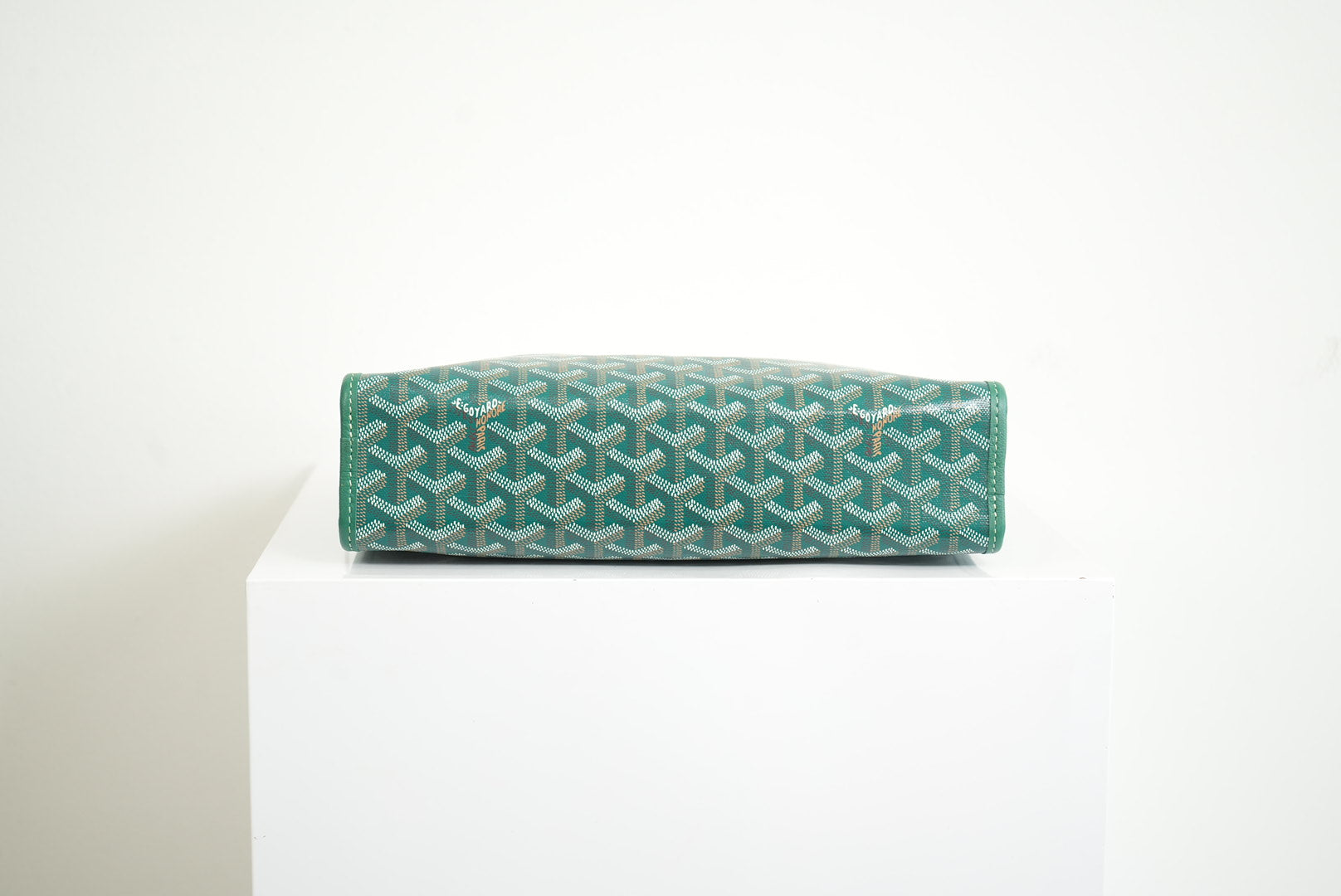 Goyard Green Goyardine Jouvence Toiletry Pouch MM W/Dust Bag