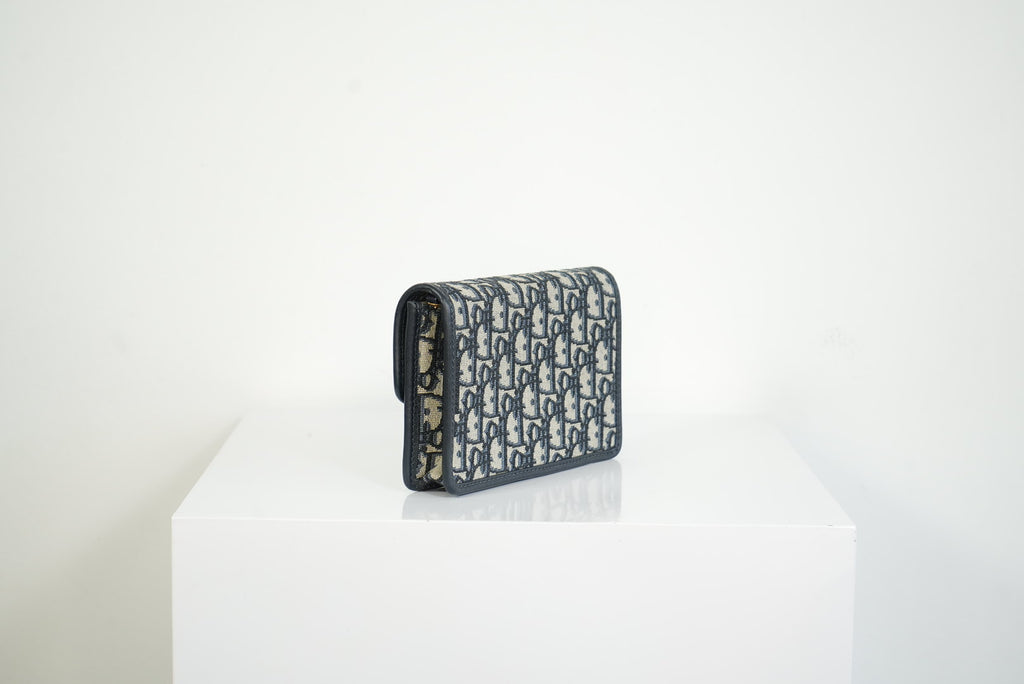 Christian Dior Dioraddict Oblique Wallet On Chain W/ Dustbag