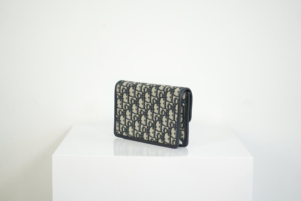 Christian Dior Dioraddict Oblique Wallet On Chain W/ Dustbag