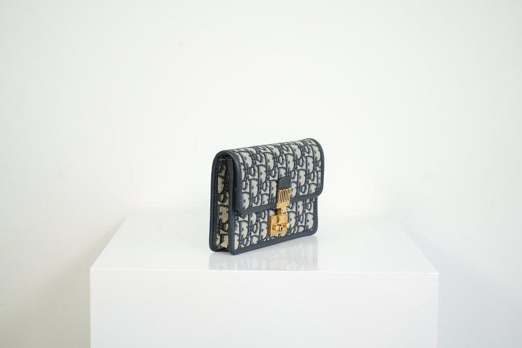 Christian Dior Dioraddict Oblique Wallet On Chain W/ Dustbag