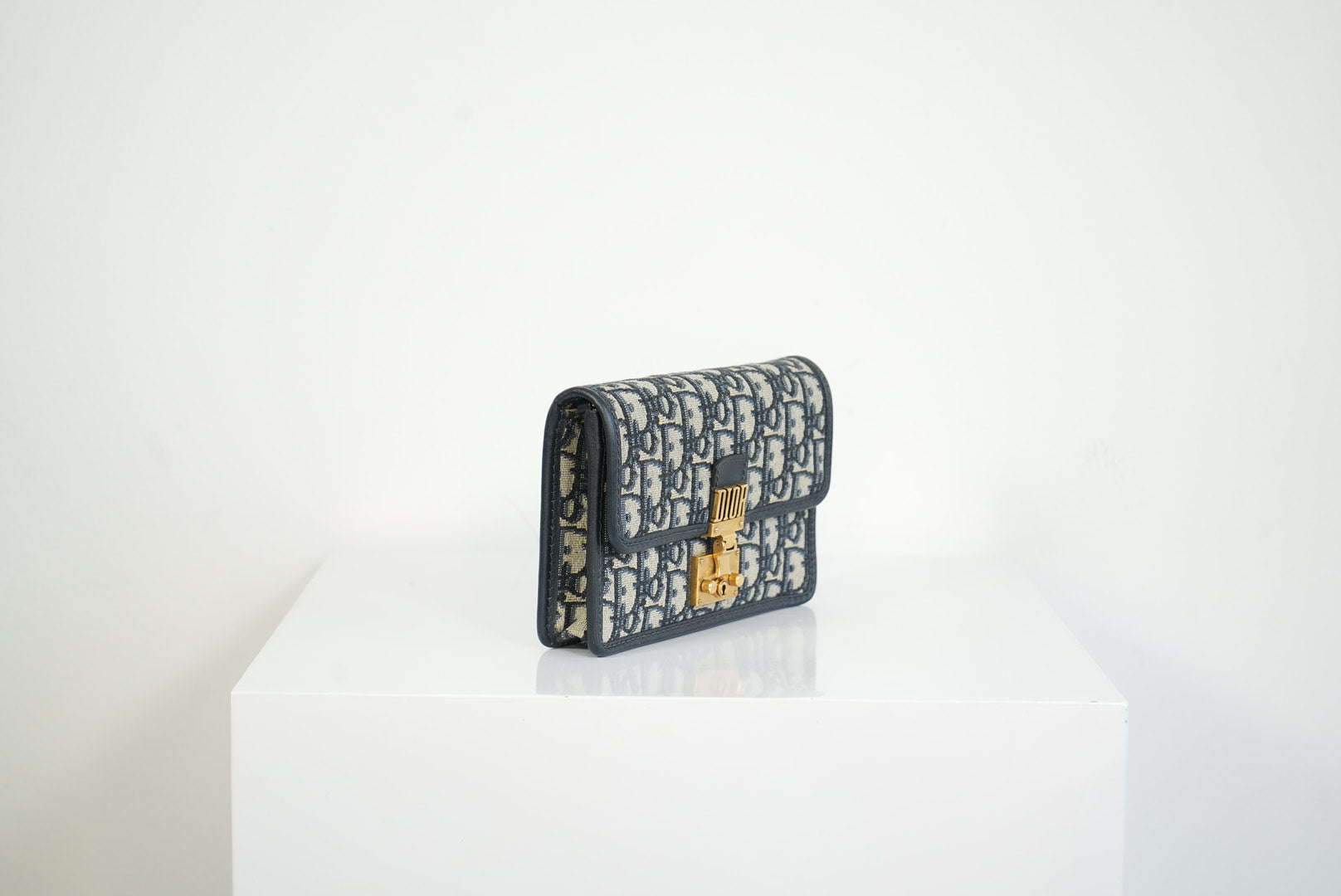 Christian Dior Dioraddict Oblique Wallet On Chain W/ Dustbag