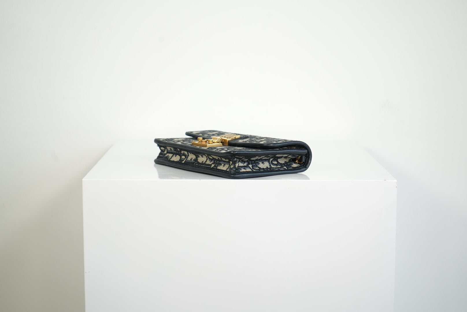 Christian Dior Dioraddict Oblique Wallet On Chain W/ Dustbag