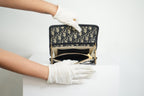 Christian Dior Dioraddict Oblique Wallet On Chain W/ Dustbag
