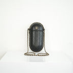 Chanel Quilted Chain Around Phone Holder W/Dust Bag