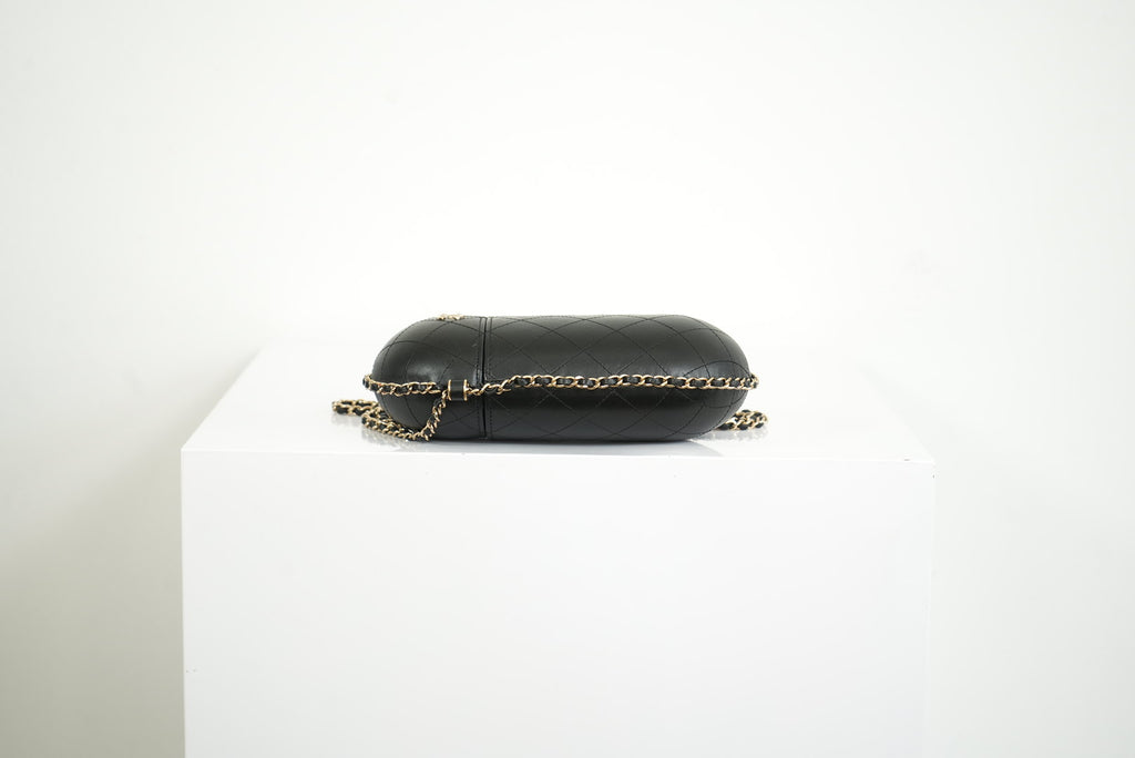 Chanel Quilted Chain Around Phone Holder W/Dust Bag