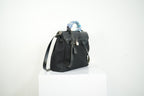 Hermès Herbag Zip 31 Black toile + Vache Hunter, PHW