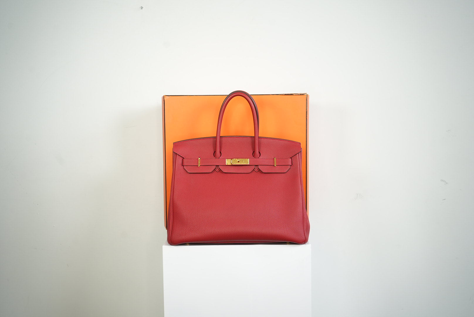 2023 Hermes Birkin 30 in Rouge de Cœur Togo Leather w/gold hardware Full set