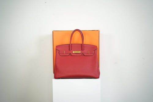 2023 Hermes Birkin 30 in Rouge de Cœur Togo Leather w/gold hardware Full set