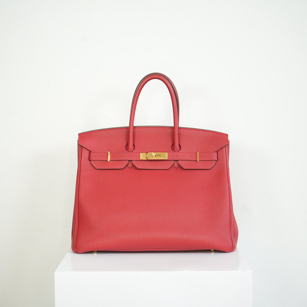2023 Hermes Birkin 30 in Rouge de Cœur Togo Leather w/gold hardware Full set