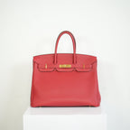 2023 Hermes Birkin 30 in Rouge de Cœur Togo Leather w/gold hardware Full set