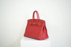 2023 Hermes Birkin 30 in Rouge de Cœur Togo Leather w/gold hardware Full set