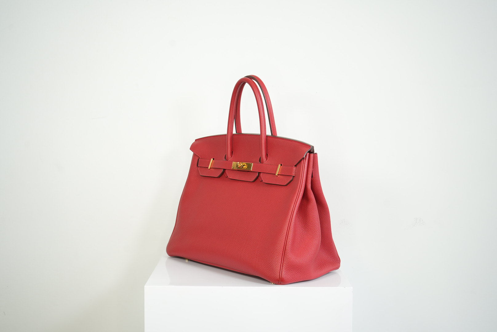 2023 Hermes Birkin 30 in Rouge de Cœur Togo Leather w/gold hardware Full set