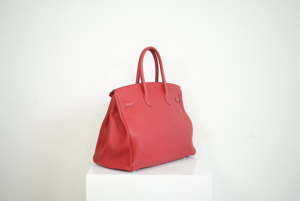 2023 Hermes Birkin 30 in Rouge de Cœur Togo Leather w/gold hardware Full set