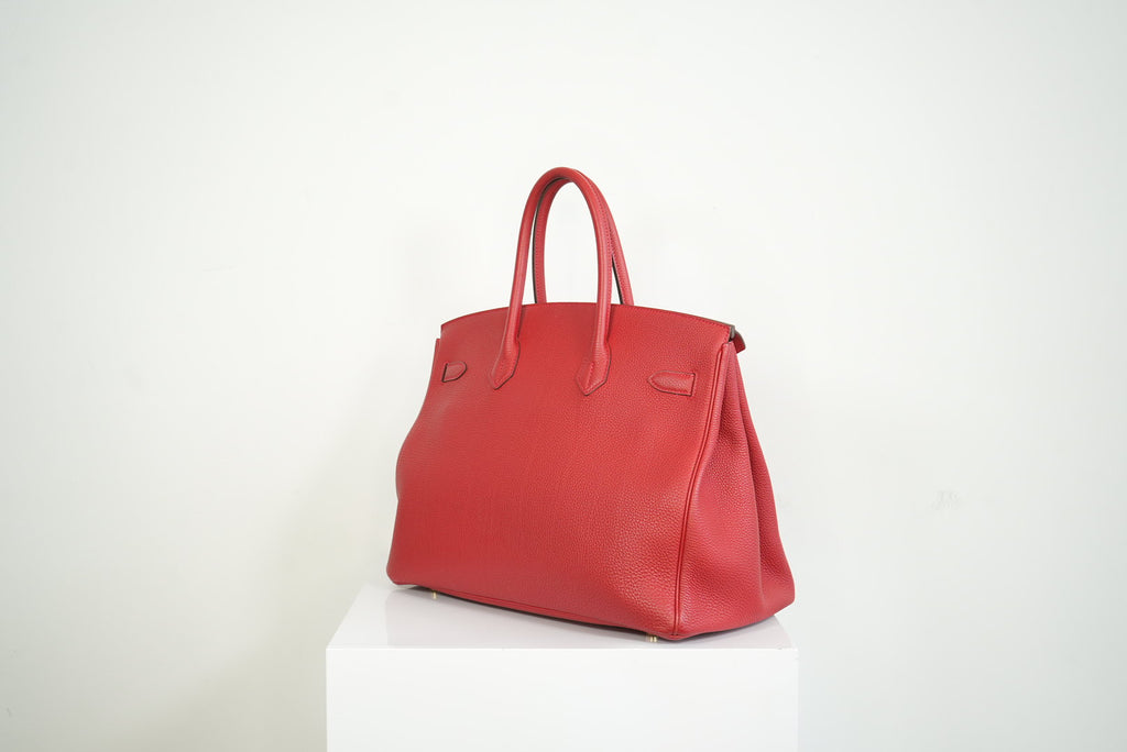 2023 Hermes Birkin 30 in Rouge de Cœur Togo Leather w/gold hardware Full set