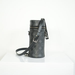 Louis Vuitton Monogram Eclipse Bottel Holder in Black w/dustbag