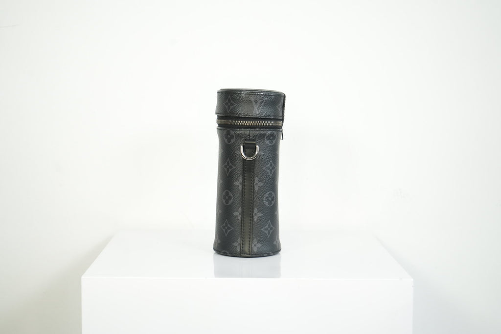 Louis Vuitton Monogram Eclipse Bottel Holder in Black w/dustbag